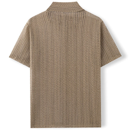 Men's Mesh Shirt

Breathable Summer Shirt

white Shirt Men

Short Sleeve Mesh Shirt

Streetwear for Men

Lightweight Festival Top

See-through Men's Shirt

Summer Casual Shirt

Loose Fit Shirt Men

Open Knit Shirt