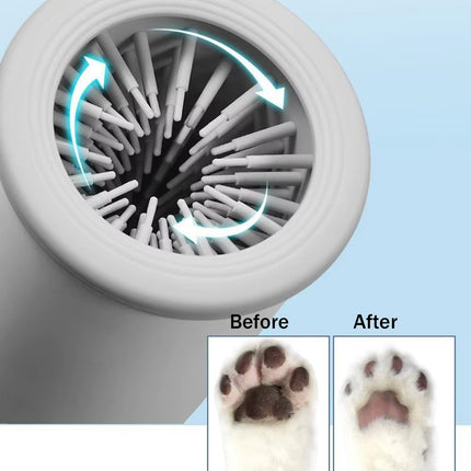 Automatic Pet Feet Washer – Electric Dog and cat Paw Cleaner with Soft Silicone Bristles