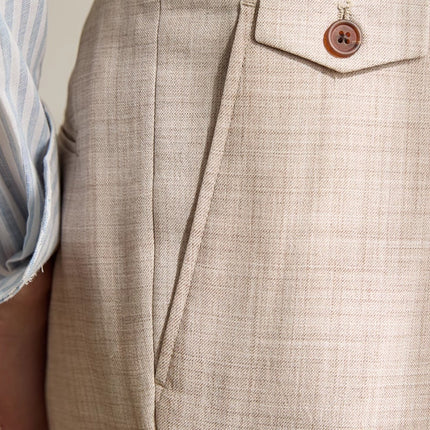 Pantalones de vestir para hombre: pantalones plisados ​​para un estilo elegante, tanto de negocios como informal.