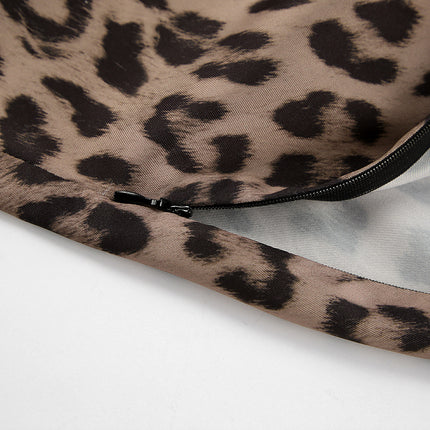 Leopard Skirt, Maxi Skirt for Women, Animal Print Fashion, High Waist Skirt, Satin Maxi Skirt, Street Style Skirts, Boho Leopard Maxi, Evening Skirts for Women, Party Skirt Animal Print