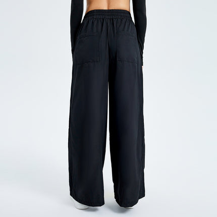 Pantalones anchos de paracaídas de moda: joggers de estilo urbano para mujer