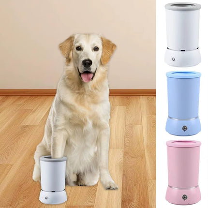 Automatic Pet Feet Washer – Electric Dog and cat Paw Cleaner with Soft Silicone Bristles