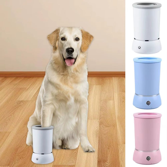 Automatic Pet Feet Washer – Electric Dog and cat Paw Cleaner with Soft Silicone Bristles