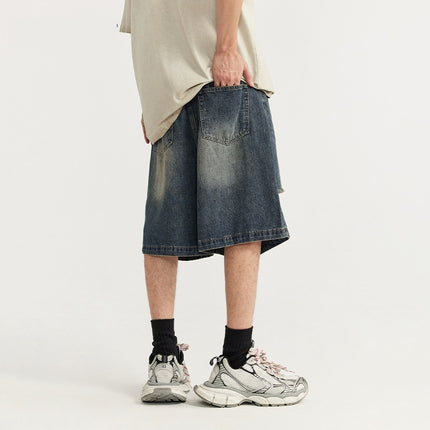 Shorts holgados retro rotos de estilo urbano: estilo moderno y cómodo