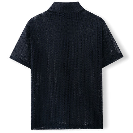 Men's Mesh Shirt

Breathable Summer Shirt

white Shirt Men

Short Sleeve Mesh Shirt

Streetwear for Men

Lightweight Festival Top

See-through Men's Shirt

Summer Casual Shirt

Loose Fit Shirt Men

Open Knit Shirt