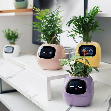 Smart Plant Pot – Self-Monitoring Planter with Soil Moisture & Light Sensors for Indoor Gardening