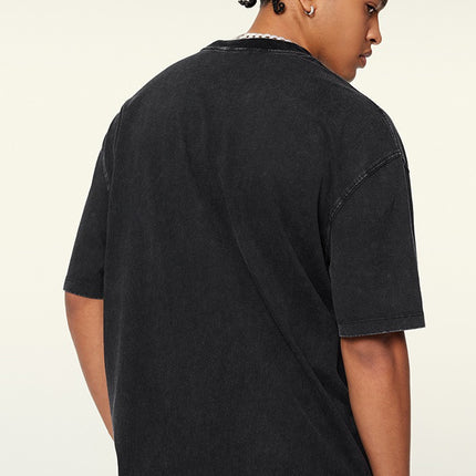 Camiseta minimalista extragrande para hombre: camiseta informal holgada de estilo urbano