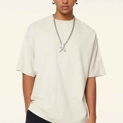 Camiseta minimalista extragrande para hombre: camiseta informal holgada de estilo urbano