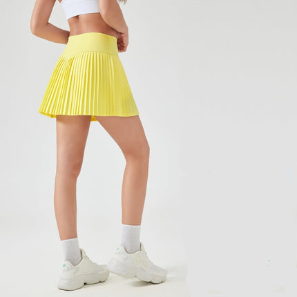 Athletic Skort, Pleated Tennis Skirt, Women’s Workout Skirt, Lilac Skirt with Shorts, High Waist Sportswear, Active Skirt with Pockets, Moisture-Wicking Skort, Gym Skirt, Sporty Skater Skirt, Running Skort for Women
