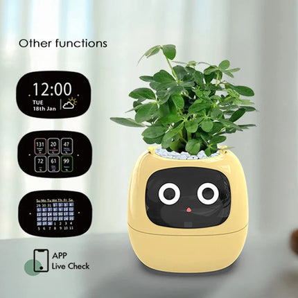 Smart Plant Pot – Self-Monitoring Planter with Soil Moisture & Light Sensors for Indoor Gardening