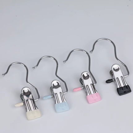 Spacesaver 360° Rotating Boot Hanger – Portable & Space-Saving Stainless Steel Clip for Closet & Travel