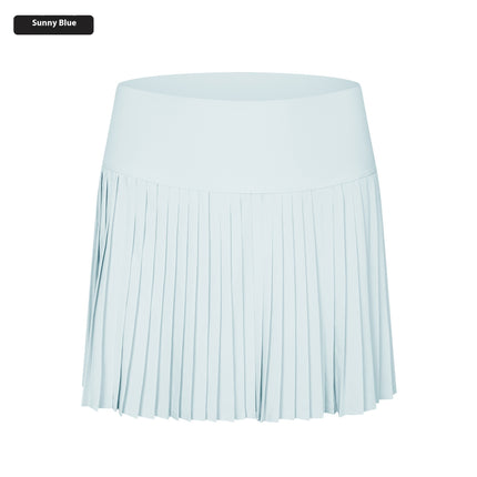 Pleated Active Skort for Women – Tennis Skirt with Built-In Shorts & Pockets