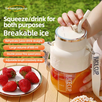 Powerjuice 800Ml Electric Sports Cup – USB Rechargeable Juicer for Smoothies, Shakes, & More
