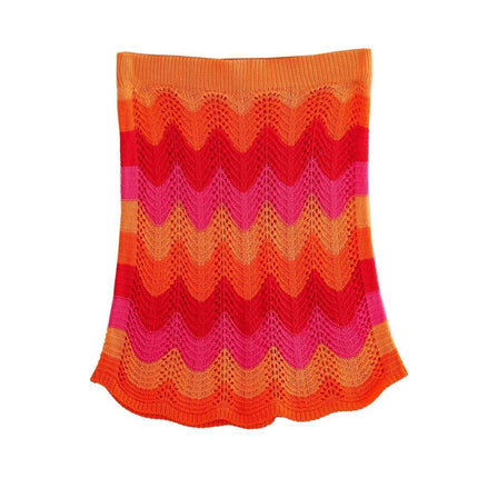 Conjunto de dos piezas de crochet para mujer - Conjunto retro de verano