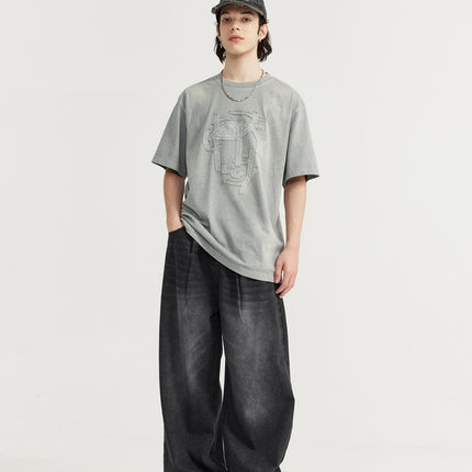Men’s Extreme Wide-Leg Baggy Jeans – 90s Vintage Oversized Denim