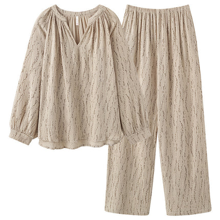 Conjunto de pijama a juego para parejas: ropa de dormir suave, acogedora y elegante para relajarse.