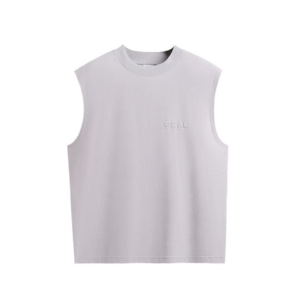 Camiseta sin mangas extragrande para hombre: camiseta sin mangas estilo streetwear