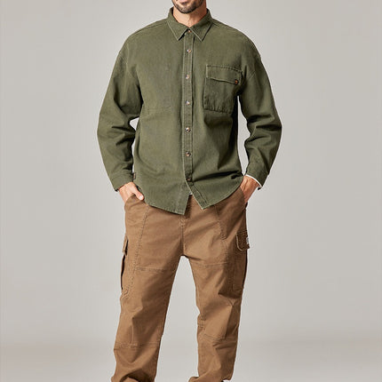 Chaqueta de trabajo vintage para hombre: prenda informal, resistente y elegante.