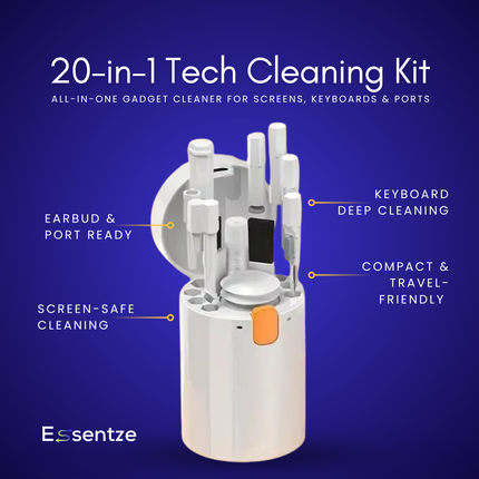 20-in-1 Tech Cleaning Kit – All-in-One Gadget Cleaner for Screens, Keyboards & Ports