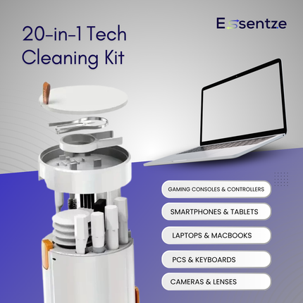 20-in-1 Tech Cleaning Kit – All-in-One Gadget Cleaner for Screens, Keyboards & Ports