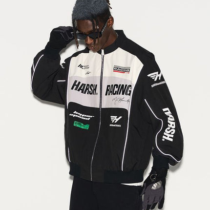 Vintage street locomotive jacket 
Windproof biker jacket
Classic racing jacket
Men's motorcycle jacket
Retro style biker jacket
Durable biker jacket 
Comfortable riding jacket
Stylish windproof jacket
Essential biker outerwear
Unique design biker jacket
Fashionable riding jacket
Versatile outdoor jacket
Casual biker style
Modern biker outerwear
