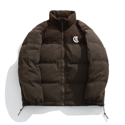 Corduroy Puffer.
Embroidered Jacket,
Winter Outerwear,
Cotton-Padded Jacket,
Fashion Outerwear, Winter Jacket
Puffer Jacket,
Warm Jacket,
Insulated Jacket,
Lightweight Jacket,