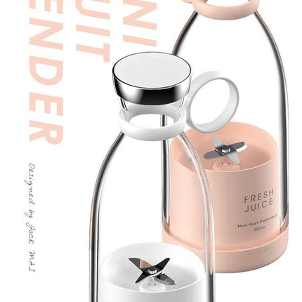 Portable Blender Juicer Bottle – USB Rechargeable Mini Fruit Smoothie Maker