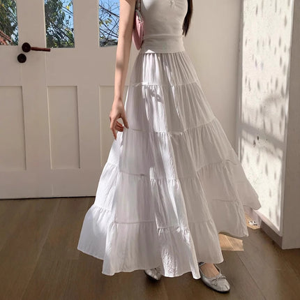 black tiered skirt

maxi skirt for women

summer skirt 2025

flowy white skirt

elegant casual skirt

