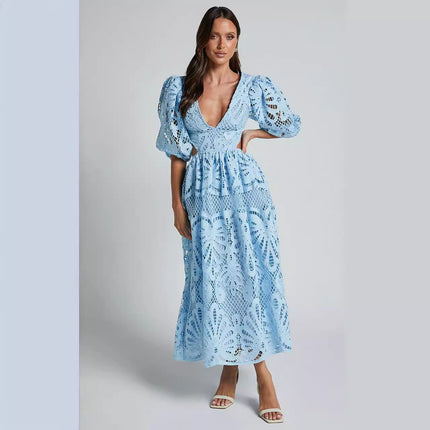Multi-Color Lace Midi Dress

Deep V Puff Sleeve Dress

Vacation-Ready Lace Dress

Cut-Out Embroidery Dress

Romantic Lace Midi Dress

Lightweight Summer Dress

Tiered Skirt Lace Dress

Feminine Brunch Dress

Eyelet Lace Midi Dress

Flowy Lace Dress for Women