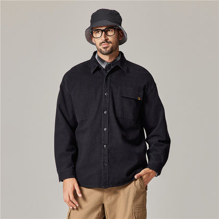 Men’s workwear jacket
Vintage casual outerwear
Rugged men’s jacket
Durable streetwear fashion
Classic button-up jacket