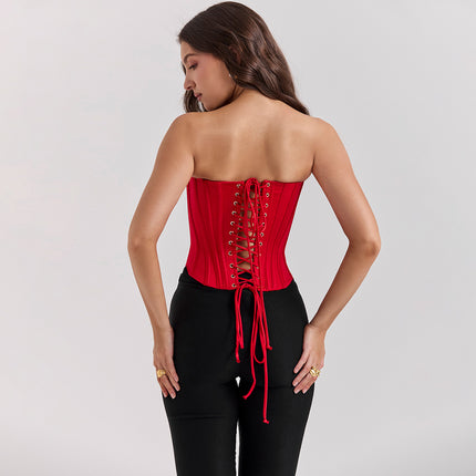 red corset top
Strapless bustier top
Sexy corset for women
Fashionable corset top
red bustier outfit
Women's corset for night ou
