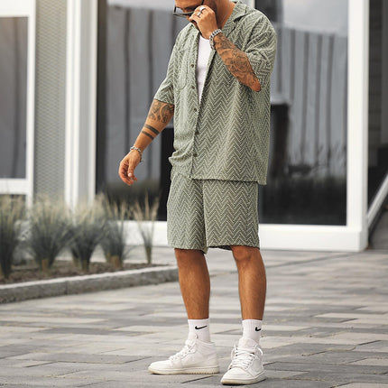Men’s 2-piece co-ord

Summer matching set

Printed short sleeve set

Casual button-up and shorts

Vacation men’s outfit

Bohemian style menswear

Streetwear set for men

Relaxed fit summer set

Trendy co-ord men

Lightweight casual outfit
