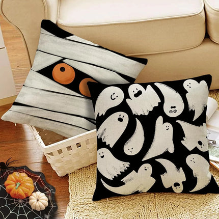 Halloween Themed Pillow Cases | Spooky Decorative Cushion Covers for Sofa Bed or Party Décor