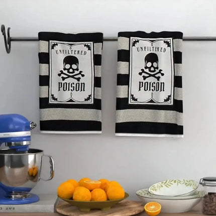 2pcs Halloween Kitchen Towels | Festive Decorative Dish Towels for Halloween Décor