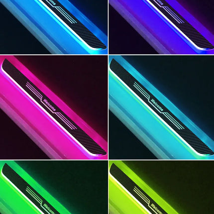 Customizable Car LED Welcome Light – Personalized Name, Text & Logo – RGB Interior Door Sill Lamp