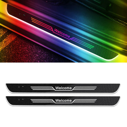 Customizable Car LED Welcome Light – Personalized Name, Text & Logo – RGB Interior Door Sill Lamp