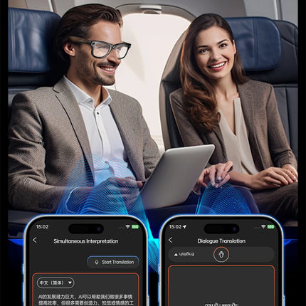 AI Smart Glasses with 8MP Camera Bluetooth Calling WiFi Transfer, Chat Gpt, & Voice Assistant
