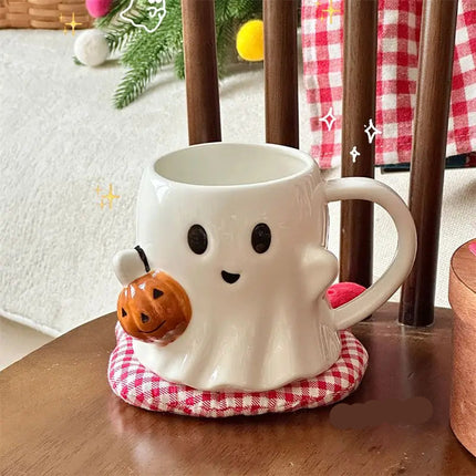 Cute Ghost Cup – Halloween Coffee Mug for Fall Drinks & Spooky Décor