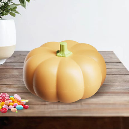 Halloween Divided Pumpkin Snack Holder with Toothpick Storage | Serving Tray for Candy, Fruits, Nuts & Snacks