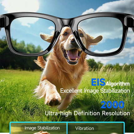 AI Smart Glasses with 8MP Camera Bluetooth Calling WiFi Transfer, Chat Gpt, & Voice Assistant