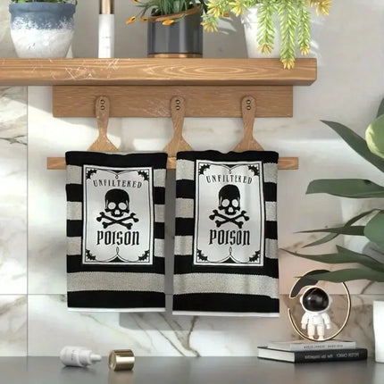 2pcs Halloween Kitchen Towels | Festive Decorative Dish Towels for Halloween Décor