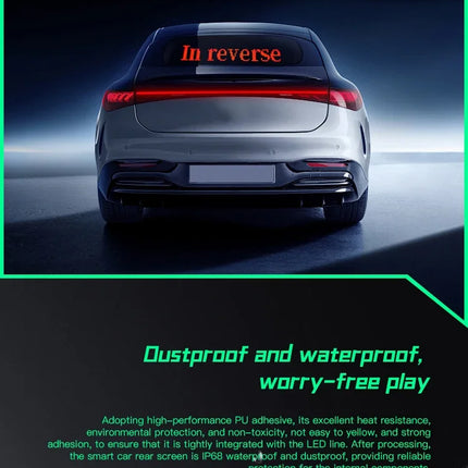 Colorful Devil Eyes LED Matrix Pixel Panel – Flexible Car Window Display with Dynamic Big Eye & Custom Animations