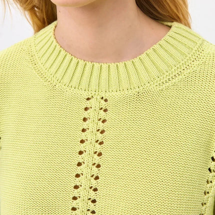 Chic Knit Sweater with White Collar Layered Look | Trendy Pleated Skirt Outfit