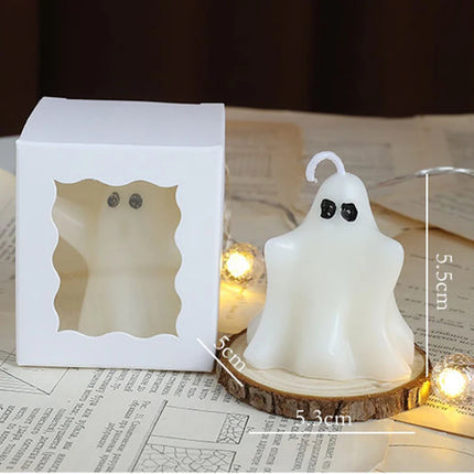 Halloween Ghost Candles White Scented Ghost-Shaped Candle Décor Gift