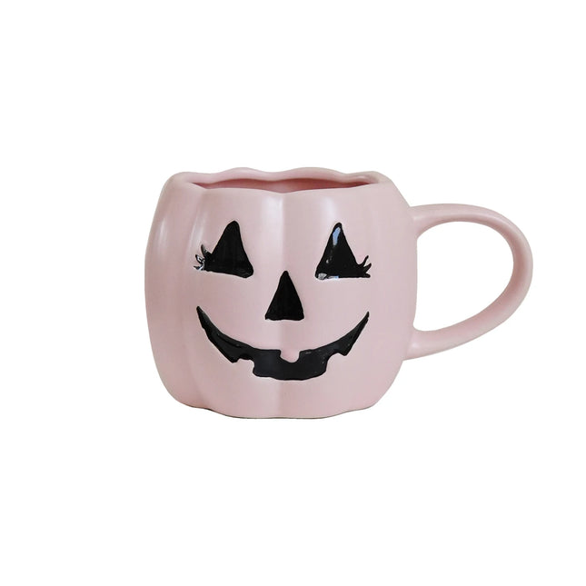 Halloween Pumpkin Mugs | Jack O Lantern Coffee and Tea Cups for Fall and Spooky Season