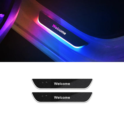 Customizable Car LED Welcome Light – Personalized Name, Text & Logo – RGB Interior Door Sill Lamp