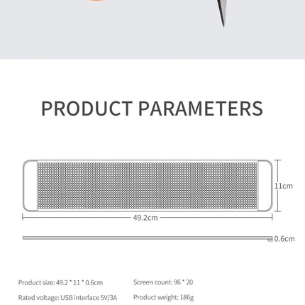 Colorful Devil Eyes LED Matrix Pixel Panel – Flexible Car Window Display with Dynamic Big Eye & Custom Animations