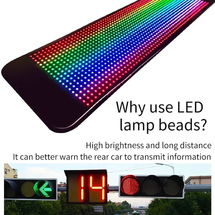 Colorful Devil Eyes LED Matrix Pixel Panel – Flexible Car Window Display with Dynamic Big Eye & Custom Animations