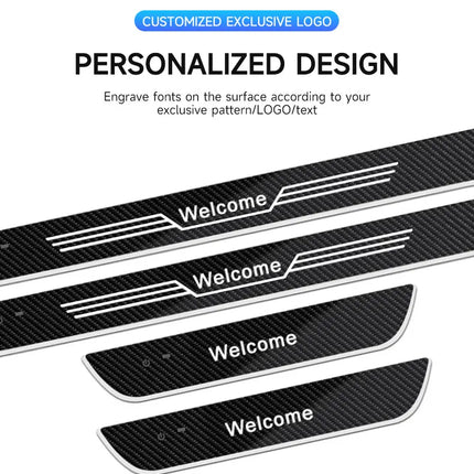Customizable Car LED Welcome Light – Personalized Name, Text & Logo – RGB Interior Door Sill Lamp