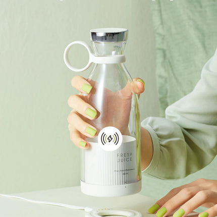 Portable Blender Juicer Bottle – USB Rechargeable Mini Fruit Smoothie Maker